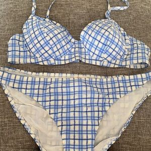 Tory Burch Blue Picnic Bikini